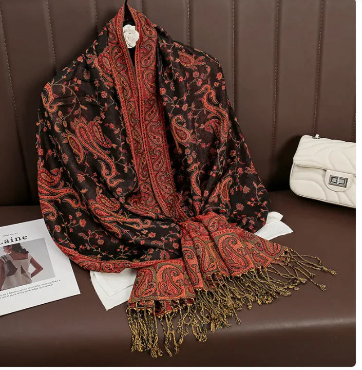 Cashmere Shawl – Women's Printed Warm Scarf