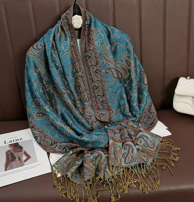 Cashmere Shawl – Women's Printed Warm Scarf