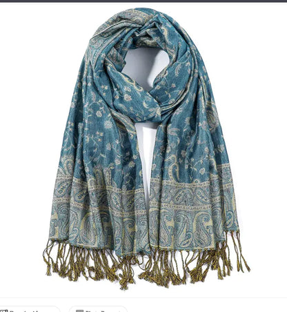 Cashmere Shawl – Women's Printed Warm Scarf