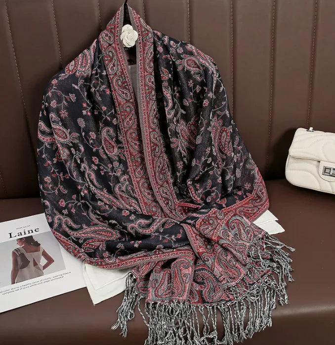 Cashmere Shawl – Women's Printed Warm Scarf