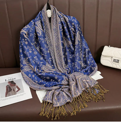 Cashmere Shawl – Women's Printed Warm Scarf