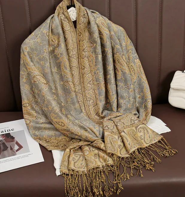 Cashmere Shawl – Women's Printed Warm Scarf