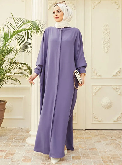 Modest Abaya Long Sleeve Dress for Muslim