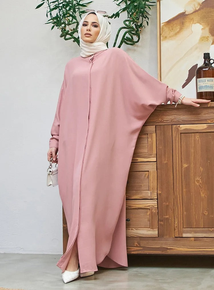 Modest Abaya Long Sleeve Dress for Muslim