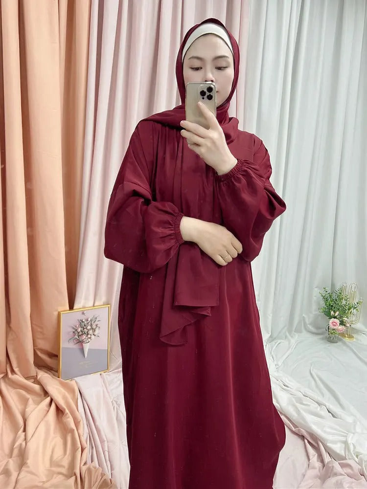 Hooded Abaya Long Dresses Women