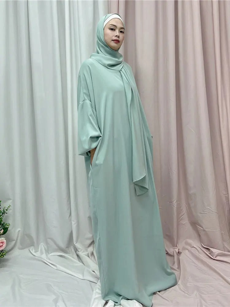 Hooded Abaya Long Dresses Women