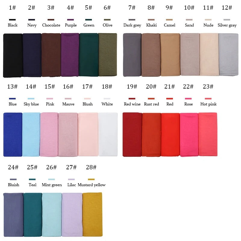 Mercerized cotton ladies headscarf