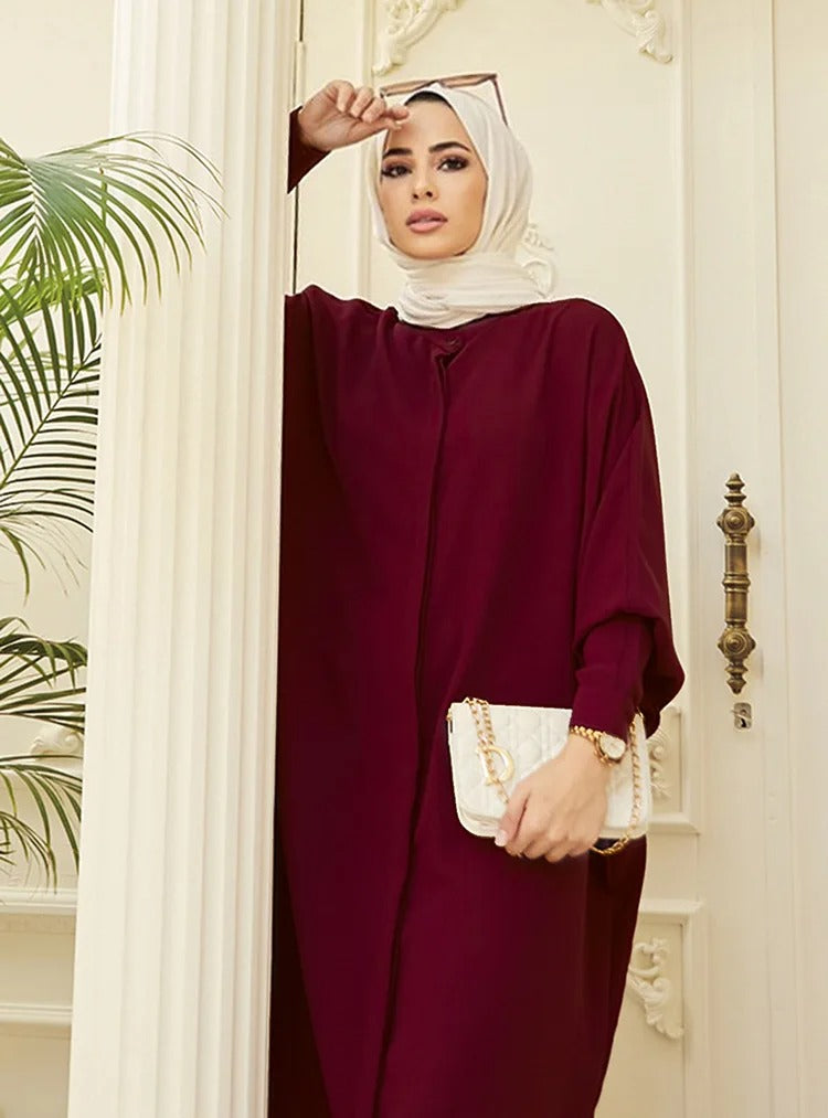 Modest Abaya Long Sleeve Dress for Muslim