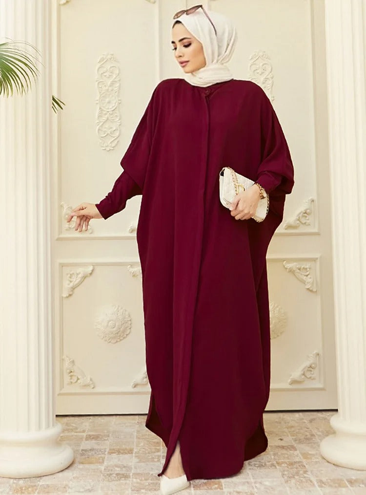 Modest Abaya Long Sleeve Dress for Muslim