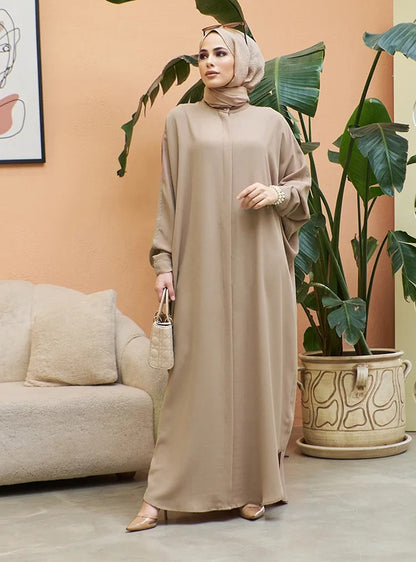 Modest Abaya Long Sleeve Dress for Muslim