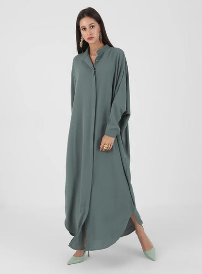 Modest Abaya Long Sleeve Dress for Muslim