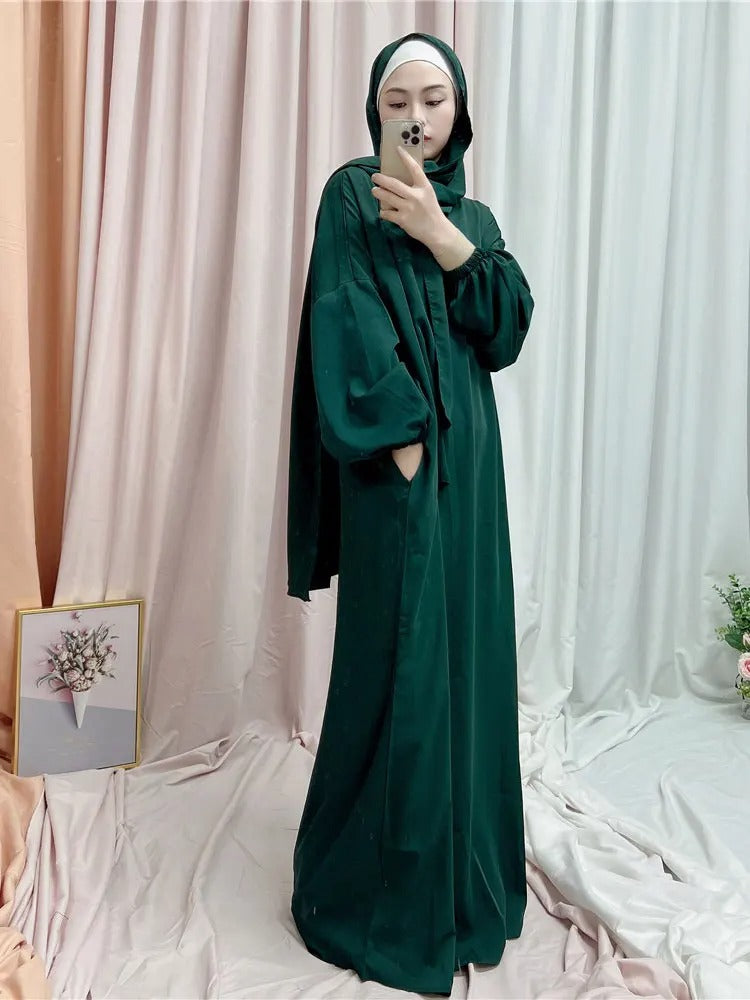 Hooded Abaya Long Dresses Women