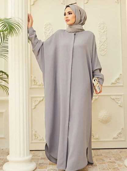 Modest Abaya Long Sleeve Dress for Muslim