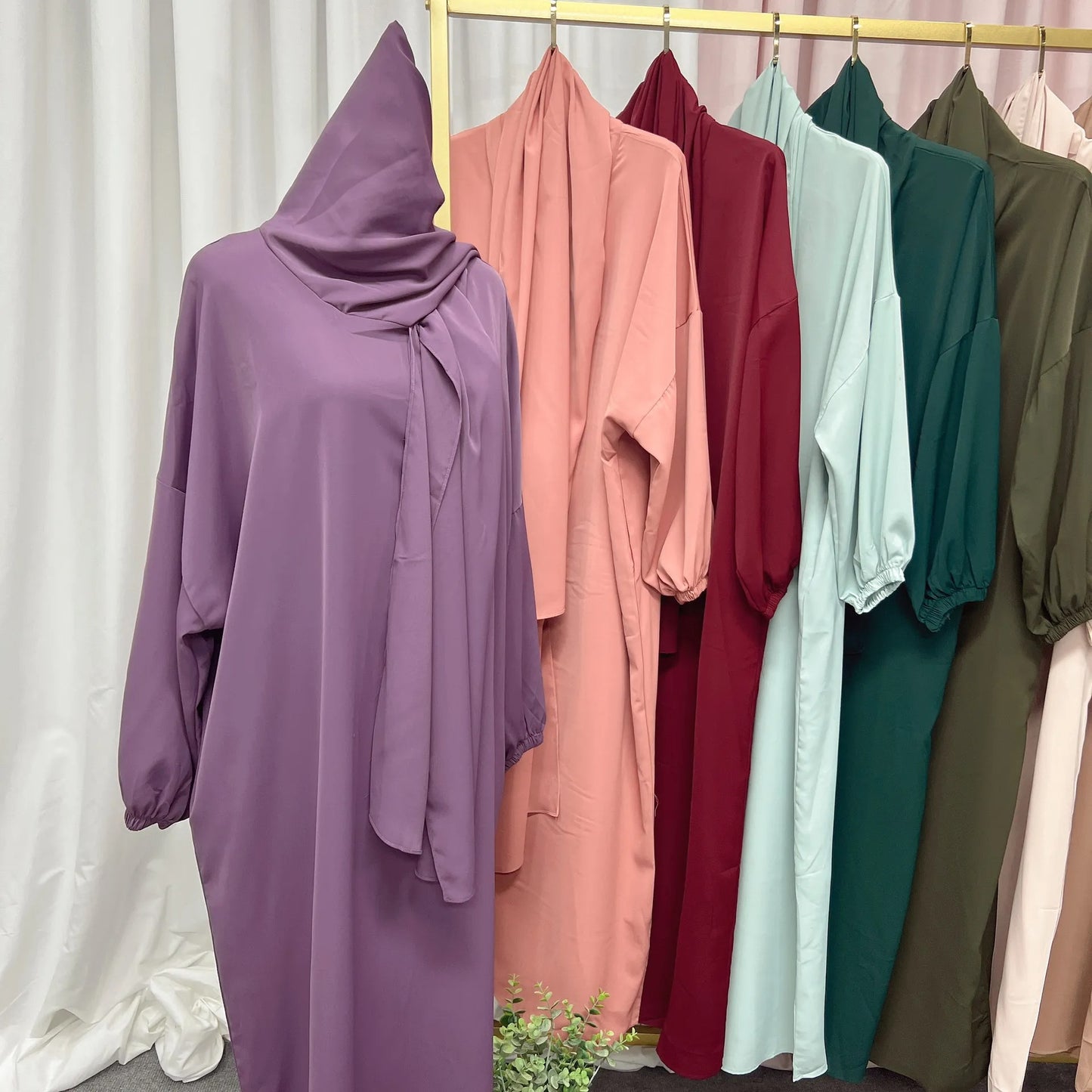 Hooded Abaya Long Dresses Women