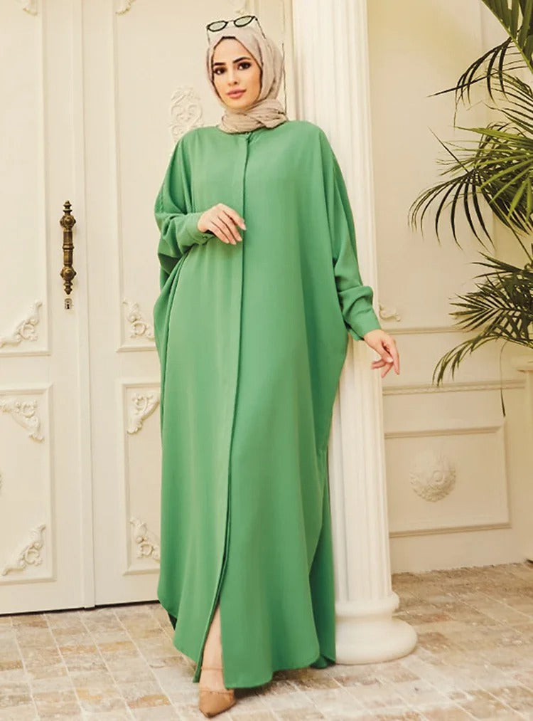 Modest Abaya Long Sleeve Dress for Muslim