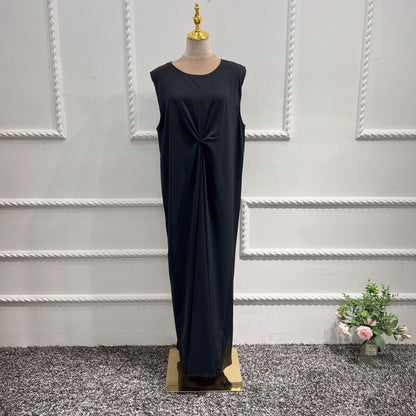 Satin Open Abaya Kimono