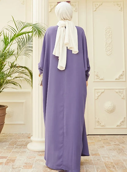 Modest Abaya Long Sleeve Dress for Muslim