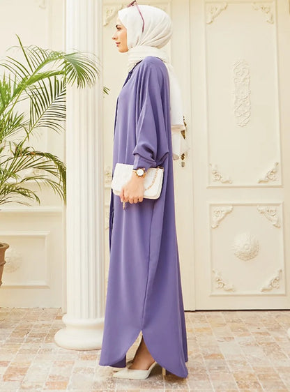 Modest Abaya Long Sleeve Dress for Muslim