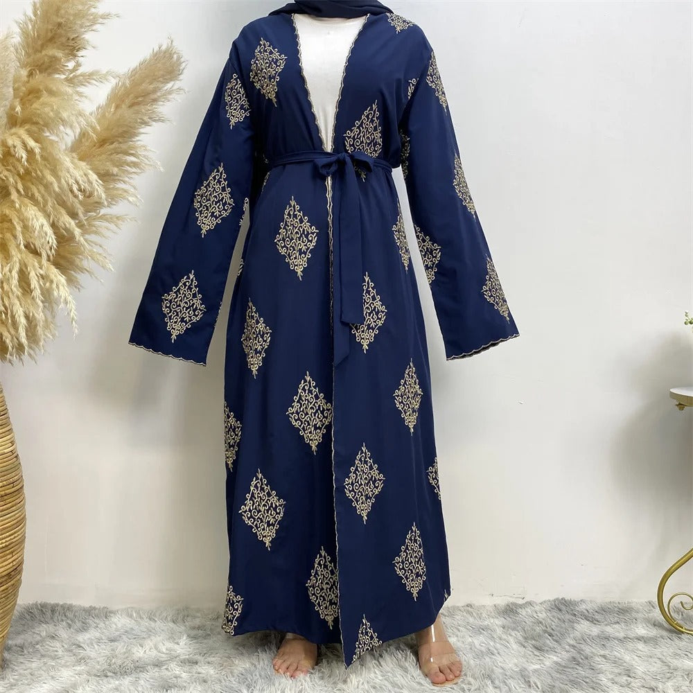 Embroidered Cardigan Robe