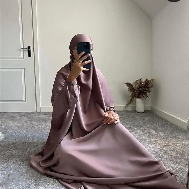 Ramadan Eid Hooded Abaya Women Prayer Garment