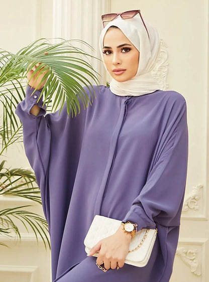 Modest Abaya Long Sleeve Dress for Muslim