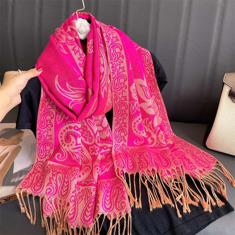 Cashmere Shawl – Women's Printed Warm Scarf