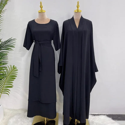 AAAADONE Women's Abaya Long Dress Set