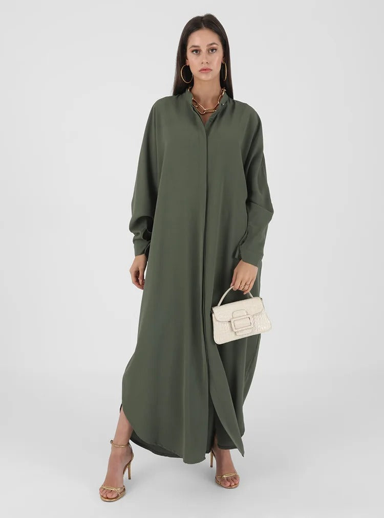 Modest Abaya Long Sleeve Dress for Muslim