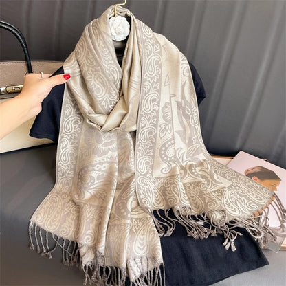 Cashmere Shawl – Women's Printed Warm Scarf