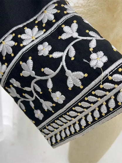 Floral Embroidery Abaya