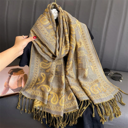 Cashmere Shawl – Women's Printed Warm Scarf