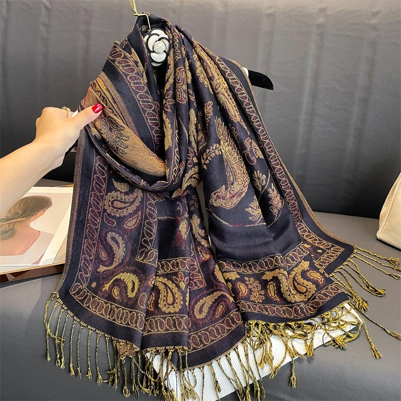 Cashmere Shawl – Women's Printed Warm Scarf