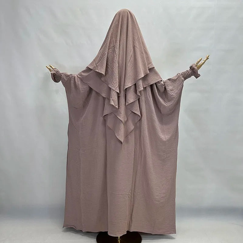 Graceful Butterfly Abaya with Khimar Set