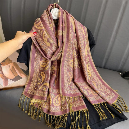 Cashmere Shawl – Women's Printed Warm Scarf