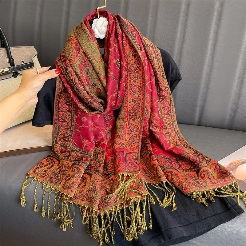 Cashmere Shawl – Women's Printed Warm Scarf