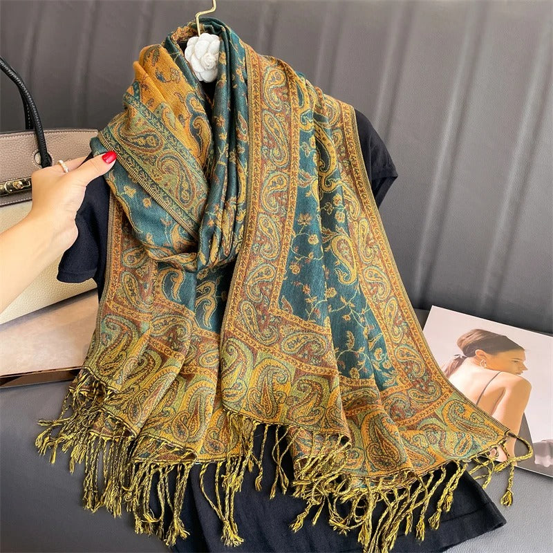 Cashmere Shawl – Women's Printed Warm Scarf