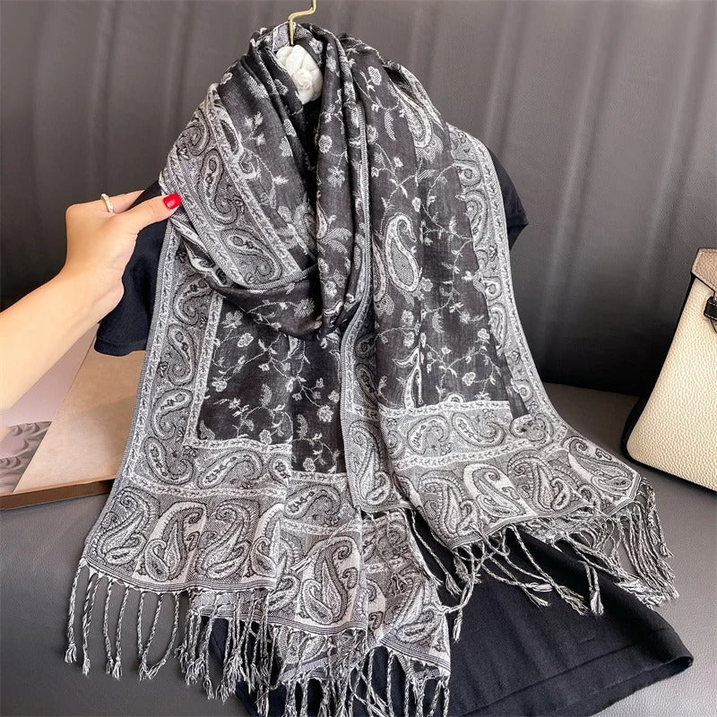 Cashmere Shawl – Women's Printed Warm Scarf