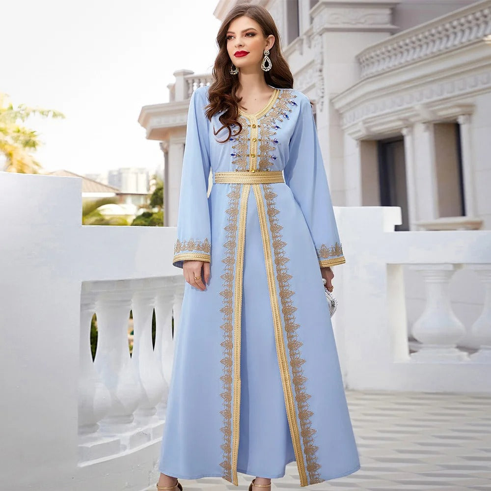 Luxurious Beads Kaftan Dress