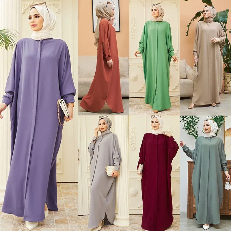 Modest Abaya Long Sleeve Dress for Muslim