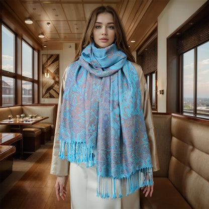 Cashmere Shawl – Women's Printed Warm Scarf