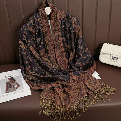 Cashmere Shawl – Women's Printed Warm Scarf