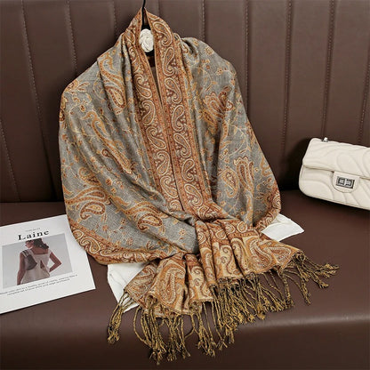 Cashmere Shawl – Women's Printed Warm Scarf