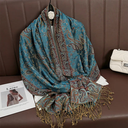 Cashmere Shawl – Women's Printed Warm Scarf