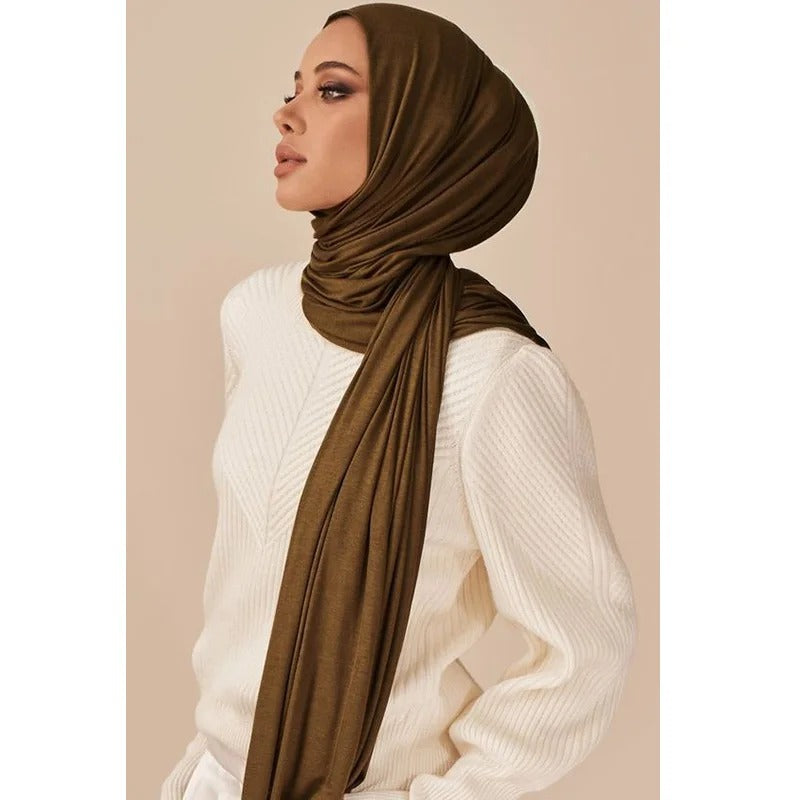 Mercerized cotton ladies headscarf