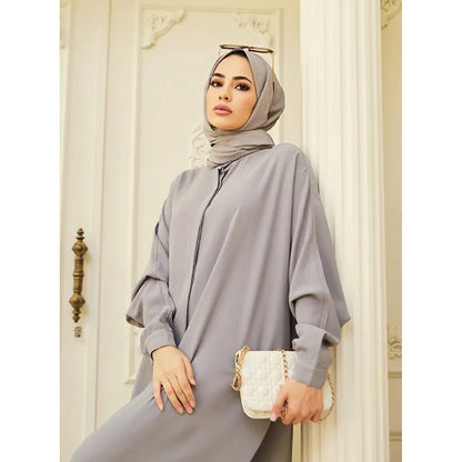 Modest Abaya Long Sleeve Dress for Muslim