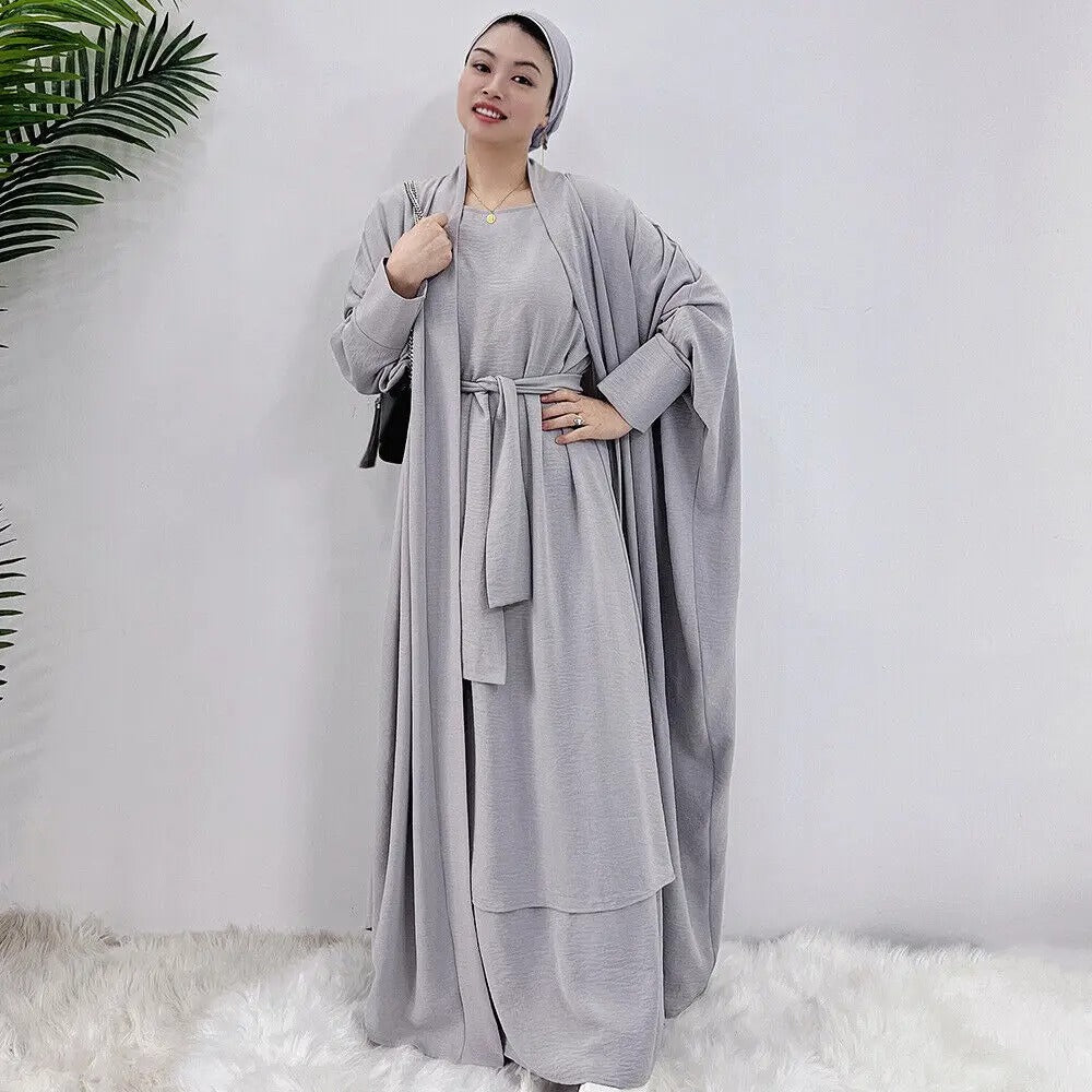 AAAADONE Women's Abaya Long Dress Set