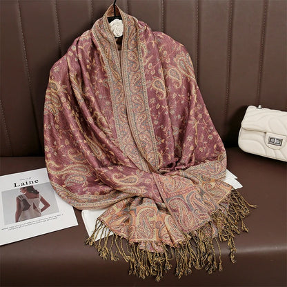 Cashmere Shawl – Women's Printed Warm Scarf