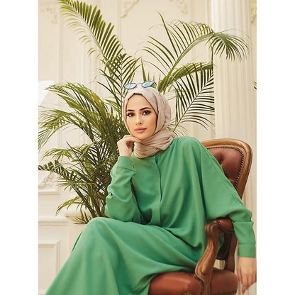 Modest Abaya Long Sleeve Dress for Muslim