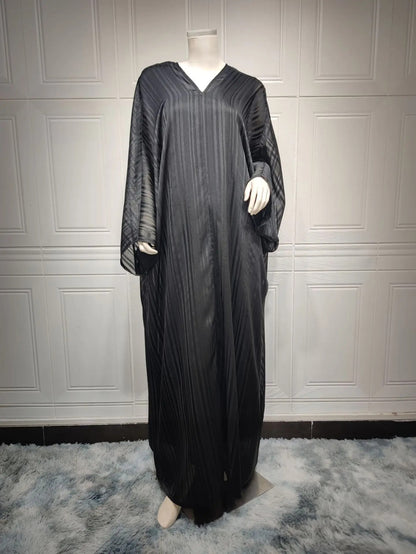 Black Abaya with Batwing Sleeves