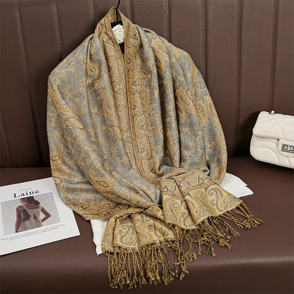 Cashmere Shawl – Women's Printed Warm Scarf